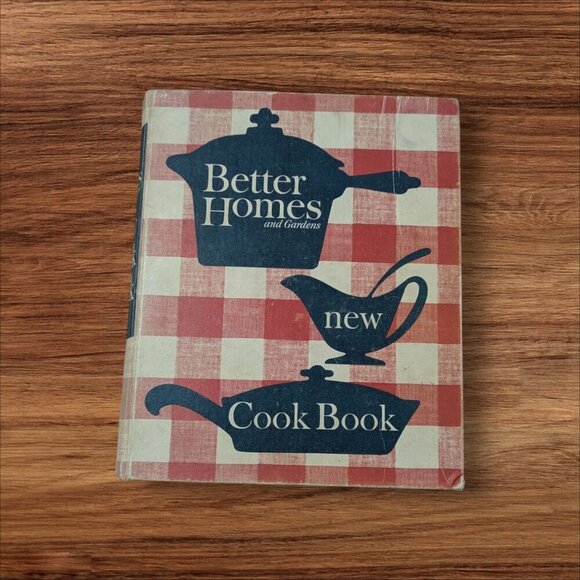 Better Homes And Gardens New Cook Book 1953 Red Plaid Hardcover Retro Kitchen Co - Picture 1 of 12